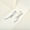 Radiant Cascade Diamond Drop Earrings-3