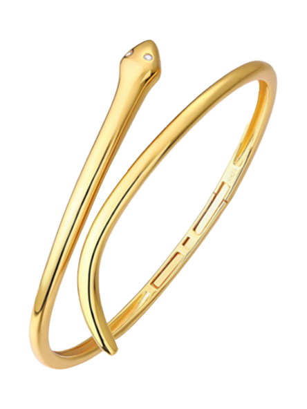 Simplicity Serpentine Gold Bracelet